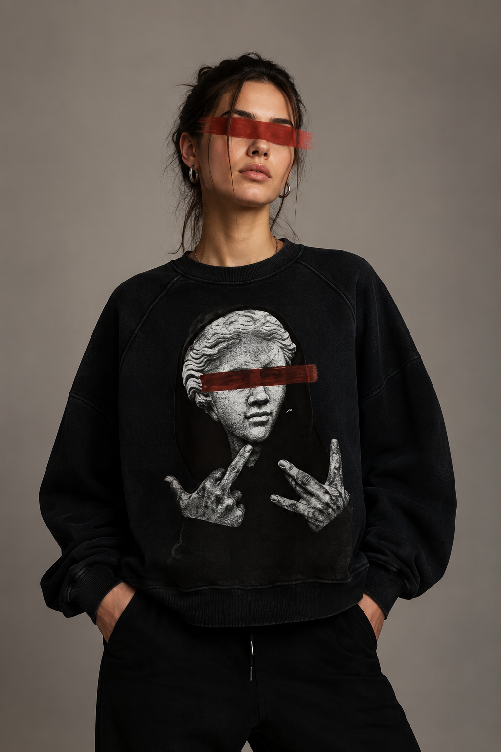 Unisex Vintage Wash Boxy  Waffle T-Shirt
